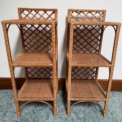 Wicker Display Shelves (2)