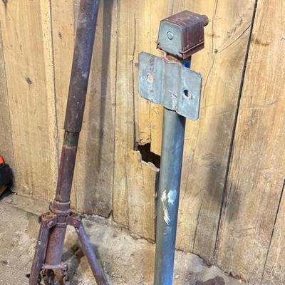 Two Large Metal Braces