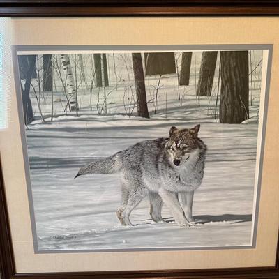 Wolf Print By Charles Frace