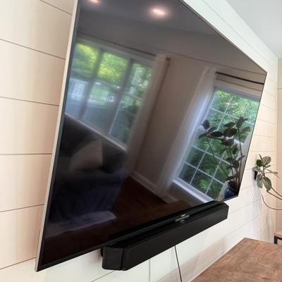 75" TV and Sound Bar