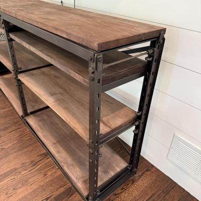 Restoration Hardware Parisian Industrial Console Table 
72” W x 14.5” D x 36” H