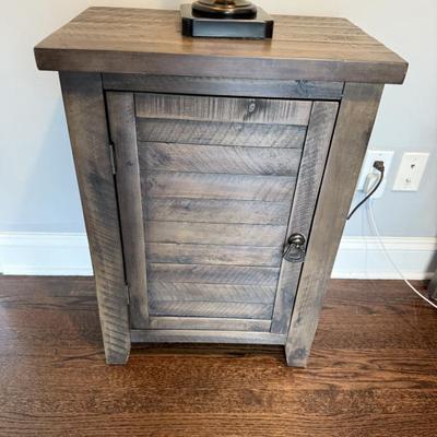 Rustic Wood Nightstand 20”W X 13”D X 28” H