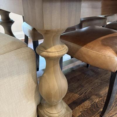 Restoration Hardware St James Dining Table in Antiqued Grey Oak
43.5” W x 96” L x 30” H 