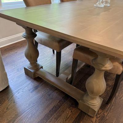 Restoration Hardware St James Dining Table in Antiqued Grey Oak
43.5” W x 96” L x 30” H 