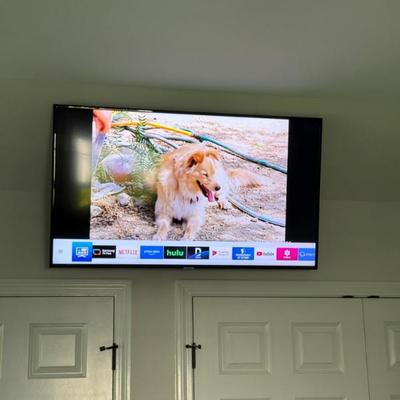 48" wall mounted TV