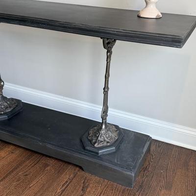 Restoration Hardware 19th Century French Zinc and Cast Iron Console 92” W x 20” D x 33” H