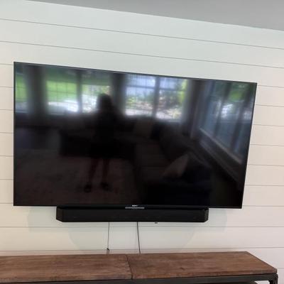 75" TV and Sound Bar