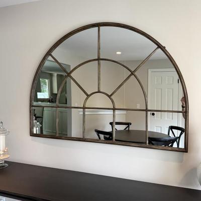 Nordic Iron Console/Entry Way  Mirror 39”H x 55” W x .75” D