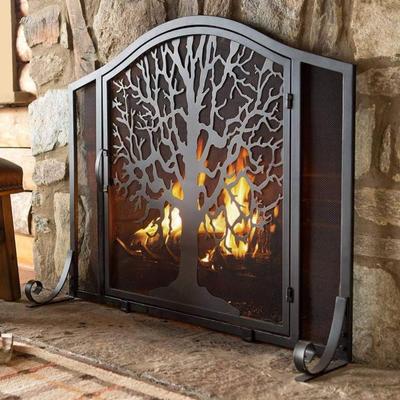 Plow & Hearth Tree of Life Fireplace Screen