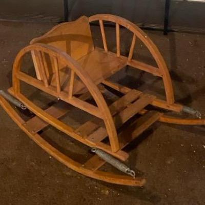 Vintage Delphos Bentwood Teetertot 