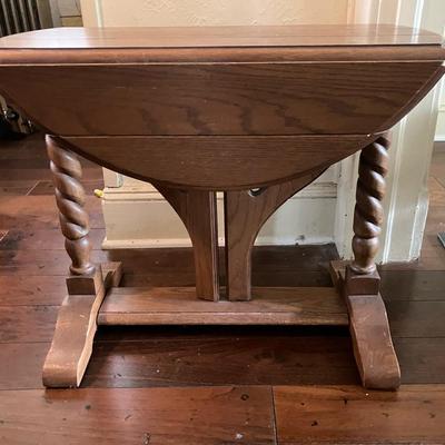 Small Drop Leaf End Table