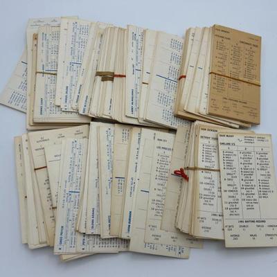 119 lot of 1980s mlb pitching hitting record cards
