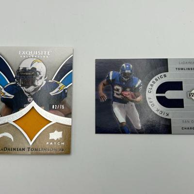 320 2) ladanian tomlinson jersey patch cards