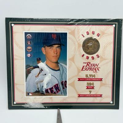 352 nolan ryan the ryan express coin plaque 1993