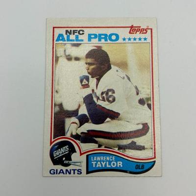 314 1982 lawrence taylor topps 434 all pro football card