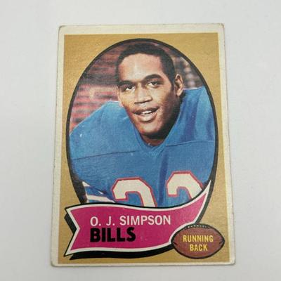 315 1970 oj simpson topps 90 rookie card