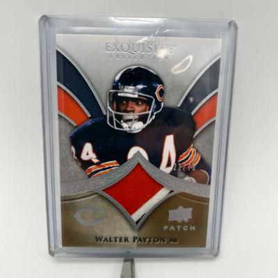 309 walter payton upper deck exquisite jersey patch card 22 75