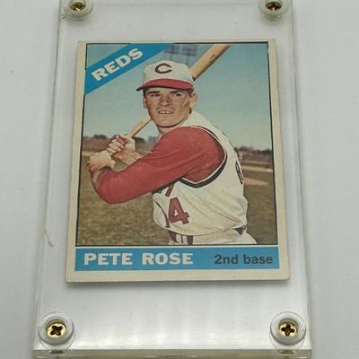 204 1966 pete rose topps 30 baseball card cincinnati reds