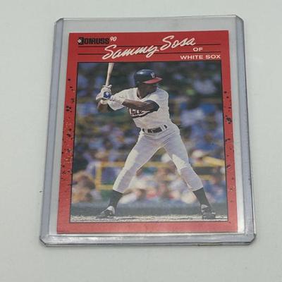 202 1990 donruss sammy sosa white sox baseball card 489