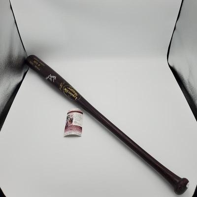 741 signed baseball bat luisville slugger