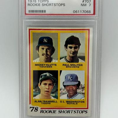 133 psa graded nm 7 1978 topps rookie shortstops baseball card