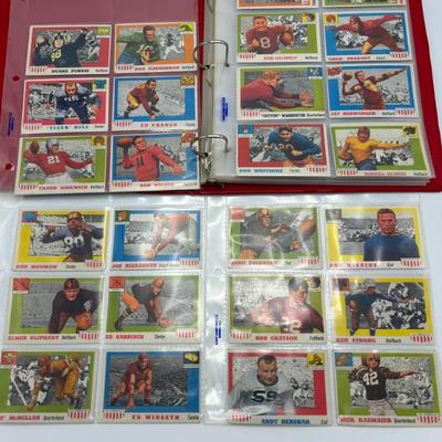 348 lot of 1955 topps all american football cards 26)
