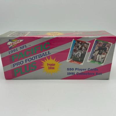 163 sealed box 1991 pacific plus pro nfl football 550 cards