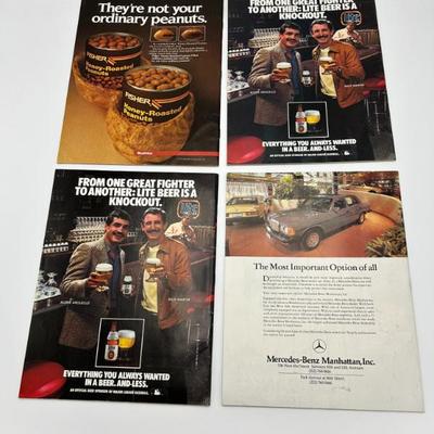 411 yankees magazine lot 1985 12) includes niekro signature page
