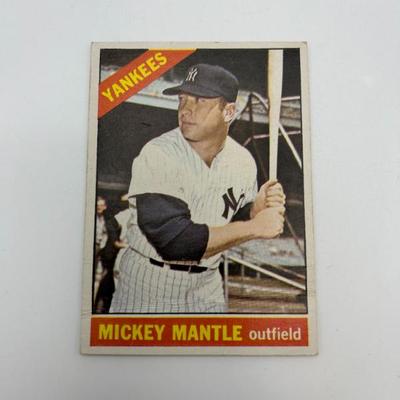 328 1966 mickey mantle topps 50 baseball card