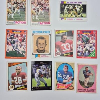 370 Lot of vintage nfl 1960s 1990s
