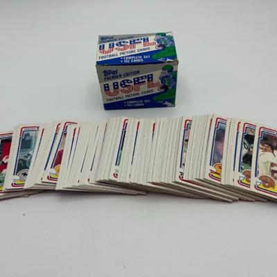 165 topps premier edition usfl football picture card set