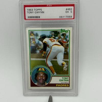127 psa graded ex 5 1983 tony gwynn topps baseball card