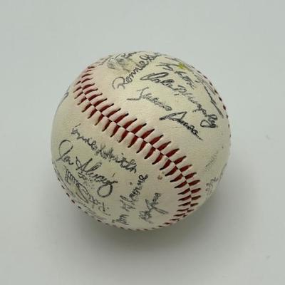 351 baseball w multiple autographs