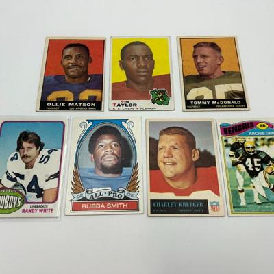 307 lot of vintage topps 1960s 70s football cards (7)