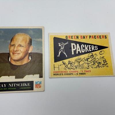 310 green bay packers ray nitschke vintage 1950s & 60s football cards