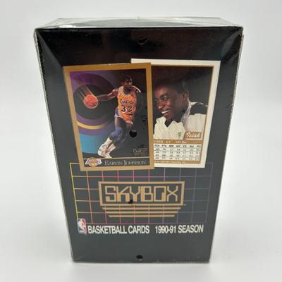 141-146 sealed skybox 1990 91 season basketball card box