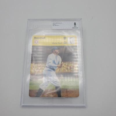 706 babe ruth 1977 1979 sportscaster baseball card
