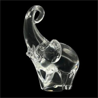 Lot 006   
Oggetti Murano Crystal Elephant Figurine