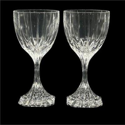 Lot 140-034   
Mikasa Park Lane Crystal Wine Glasses, Pair of Two (2)