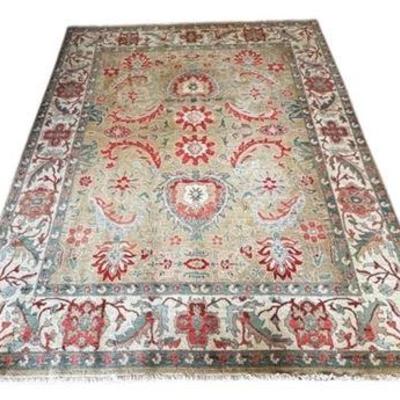 Lot 006-227  
Indian Hand Knotted Wool Area Rug