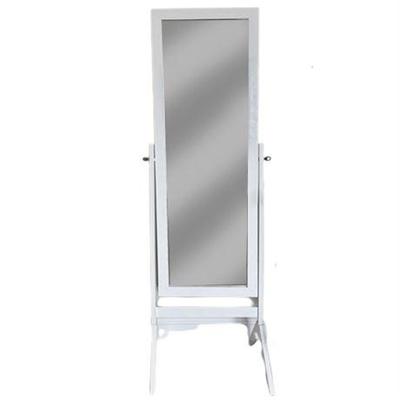Lot 156   
Crown Mark White Finish Wooden Cheval Mirror