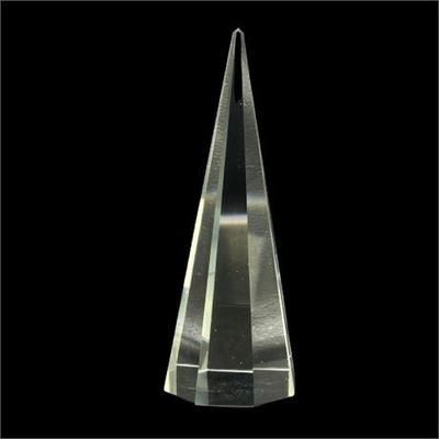 Lot 011  
Cut Lead Crystal Obelisk