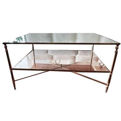 Lot 013-221  
Uttermost Henzler Mirrored Glass Coffee Table