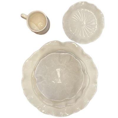 Lot 051   
White Lotus China Four(4) Piece Service For Ten (10) Plus Extras