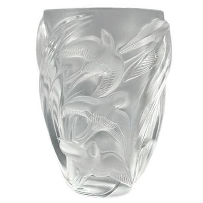 Lot 001  
Lalique, "Martinets" Vase, Large