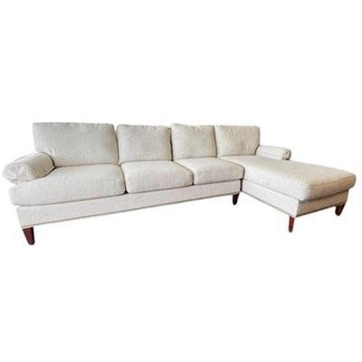 Lot 005-001   
Lane Furniture, Larren Grey Upholstered Custom Sectional, Contemporary