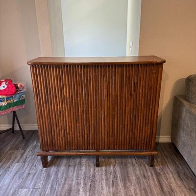 Vintage 1960s bamboo bar