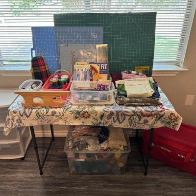 Sewing and craft supplies, Husqvarna/Viking sewing machine tote (no machine)