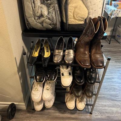 Used shoes, some brand name (Air Jordan)
