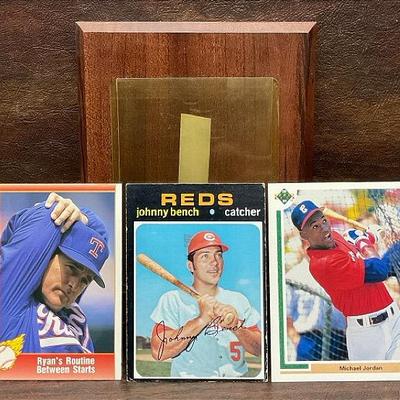 ‘Michael Jordan,’ ‘Johnny Bench,’ & ‘Nolan Ryan’ Baseball Cards 